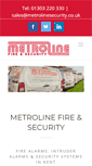 Mobile Screenshot of metrolinesecurity.co.uk